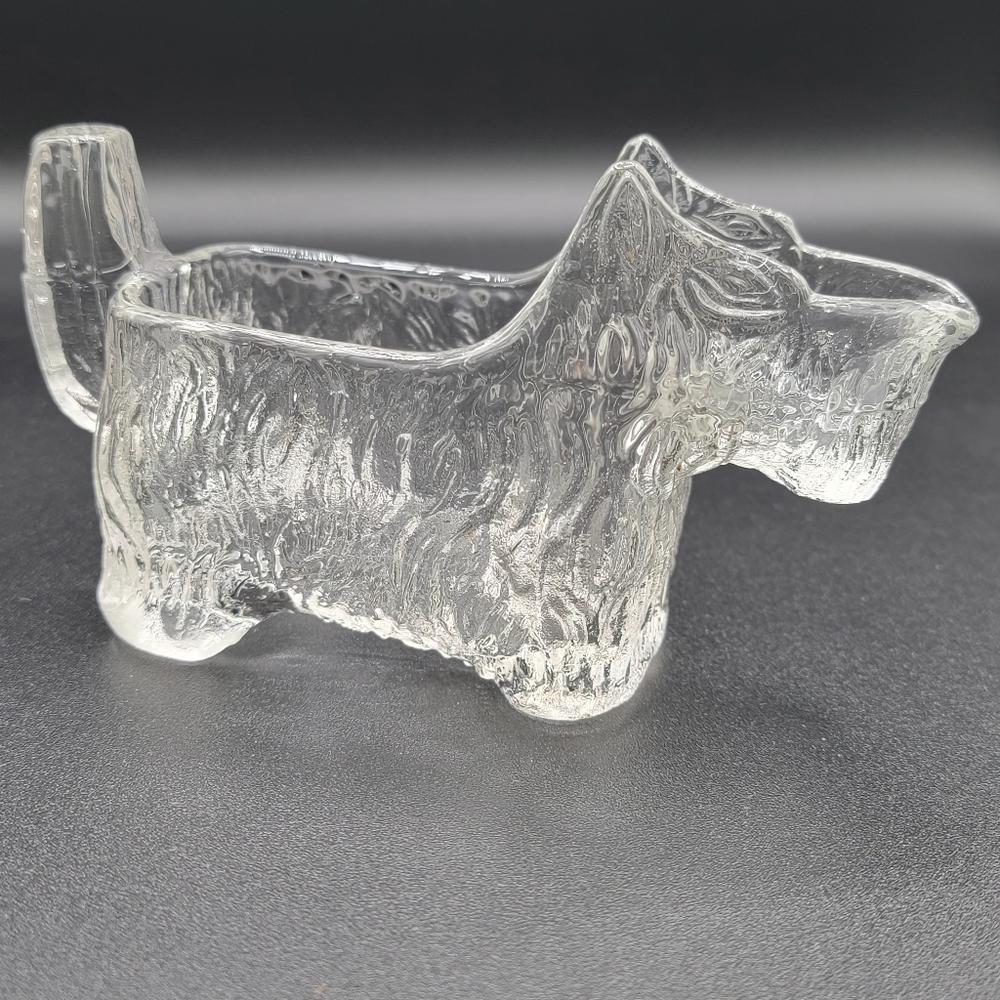Antique L.E. Smith Scottish Terrier Glass Creamer/ Home Accent Piece